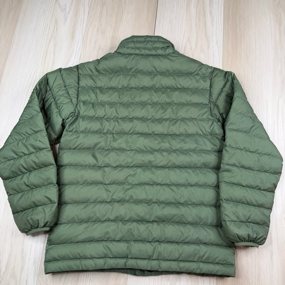Patagonia Down Sweater Insulated Puffer Jacket Full Zip Green Boys Size L (12) - Picture 11 of 13